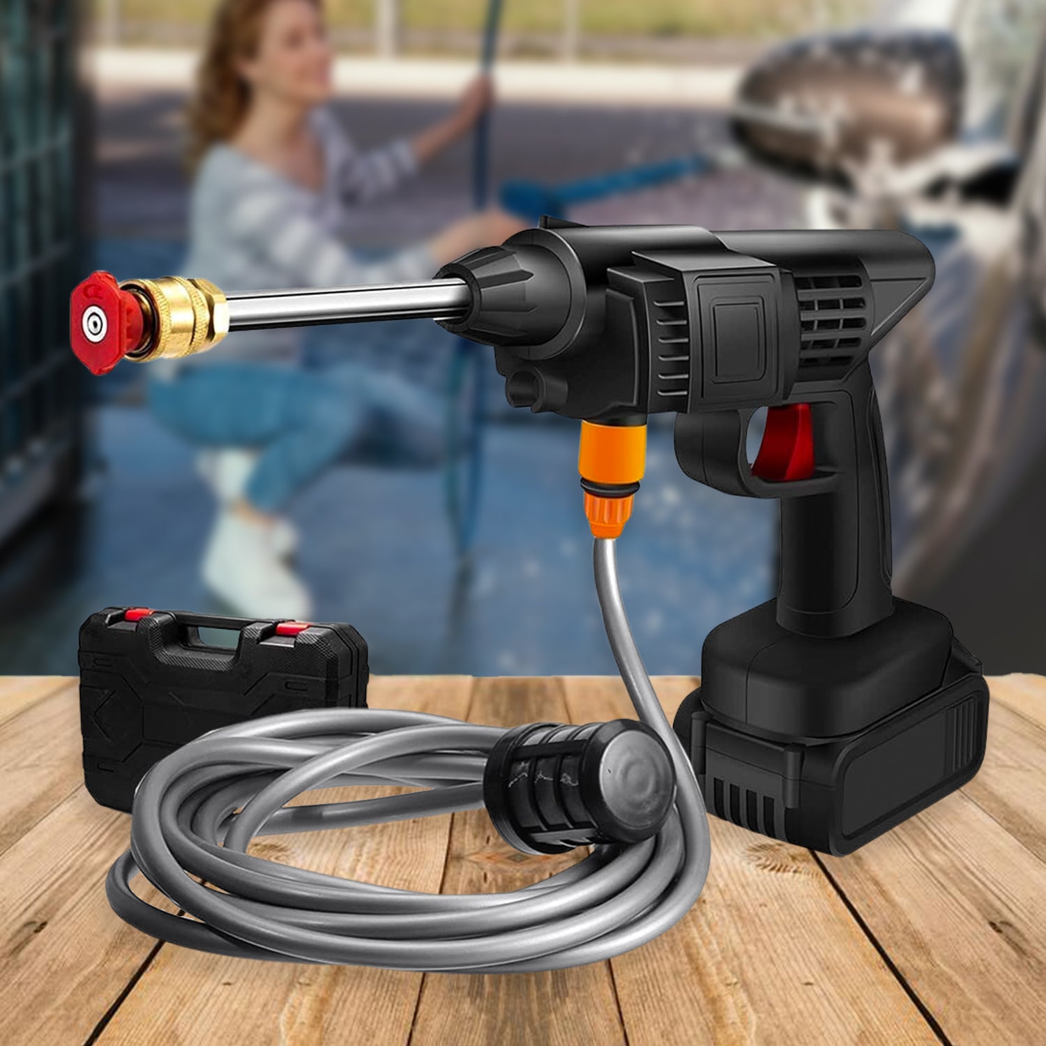 48v Car Washing Kit  Portable Pressure Washer With . . .