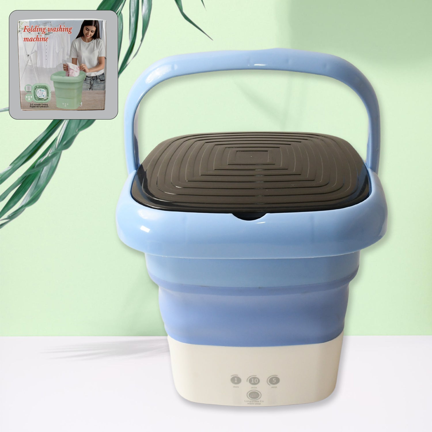 Folding Washing Machine  Mini Portable Washing Mac . . .