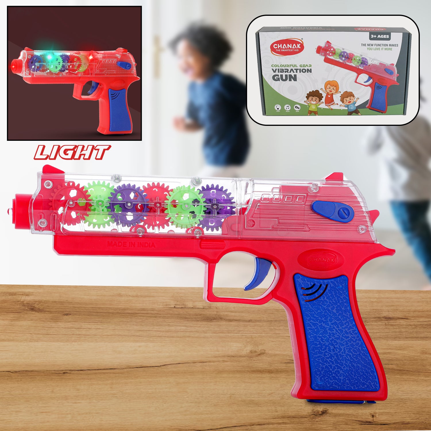 Plastic Gear Simulation Toy Gun For Kids  Pretend  . . .