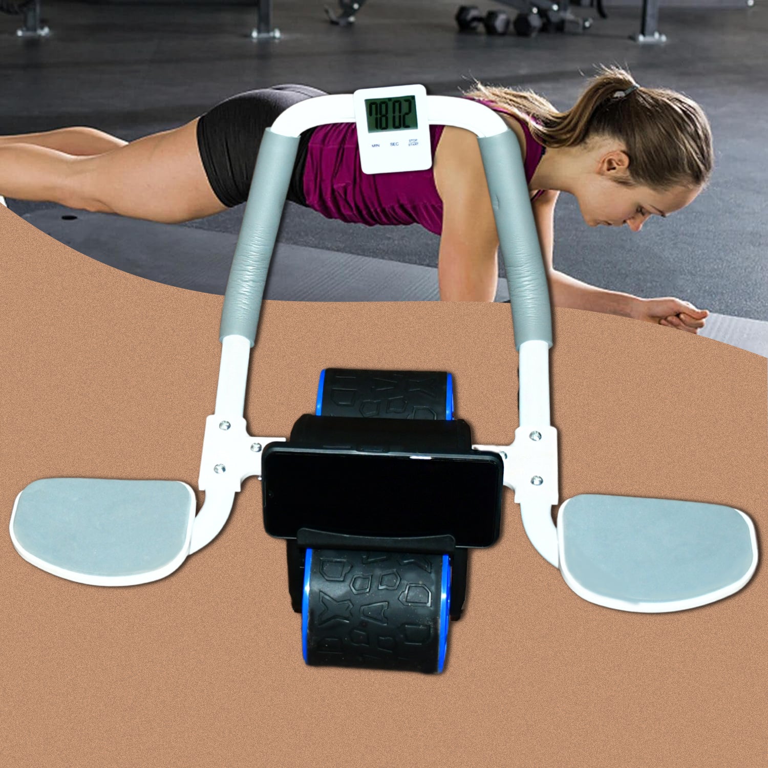 Abdominal Roller Wheel  Automatic Rebound Sponge H . . .