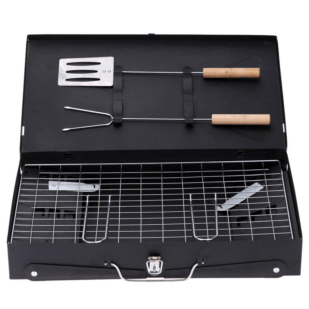 Stainless Steel Briefcase Style Barbecue Grill Toa . . .
